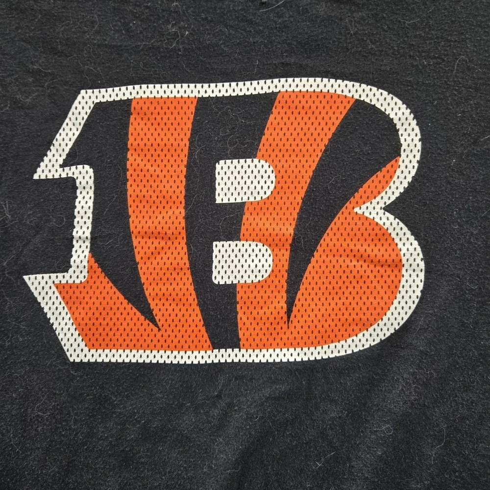 Cincinnati Bengals Men‎ Shirt L Black Nike Graphic Team Logo The Tee